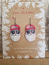 Load image into Gallery viewer, Statement Christmas Patterned Tree Dangles