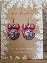 Load image into Gallery viewer, Statement Christmas Patterned Tree Dangles