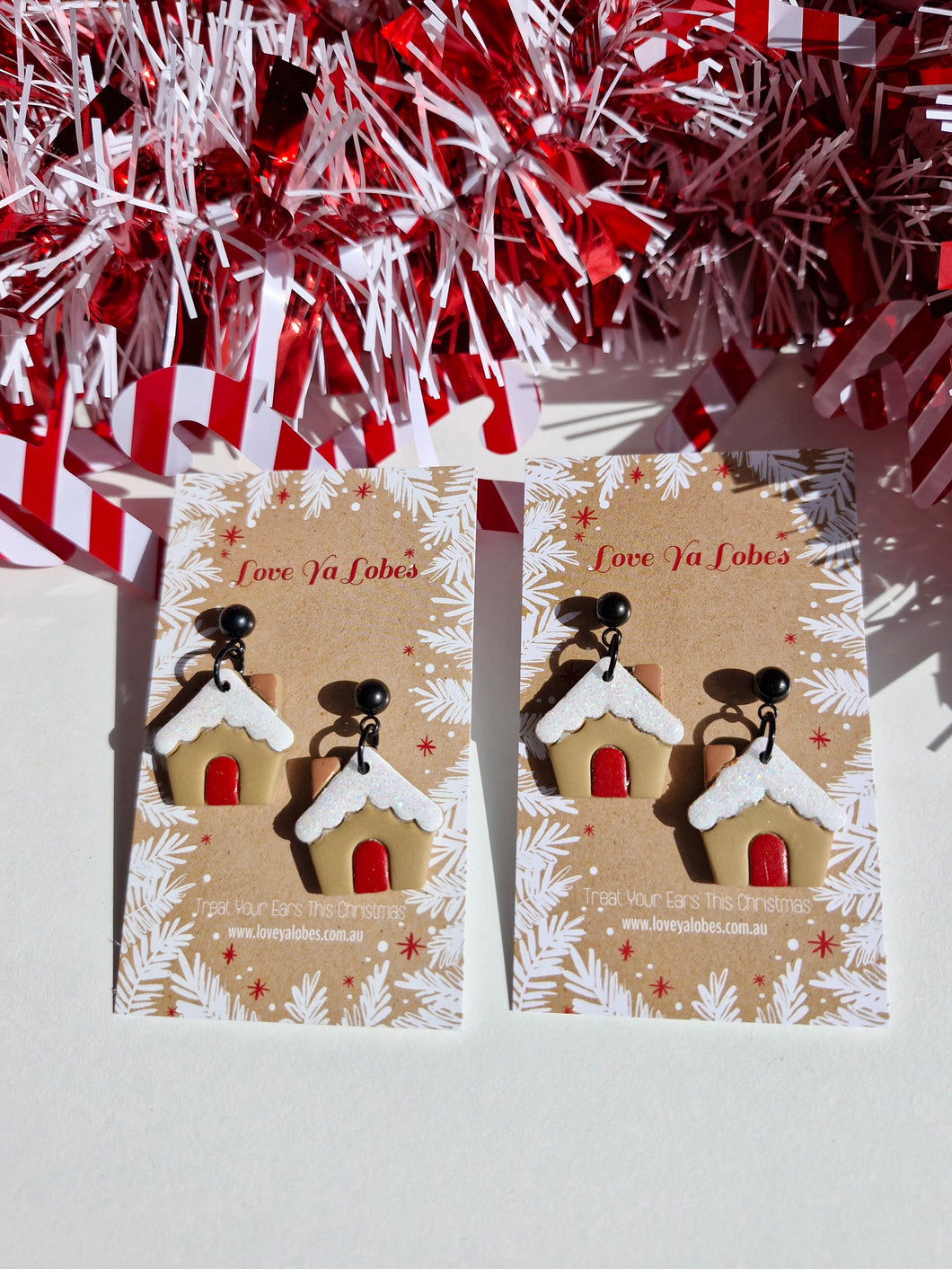 Gingerbread House Dangles