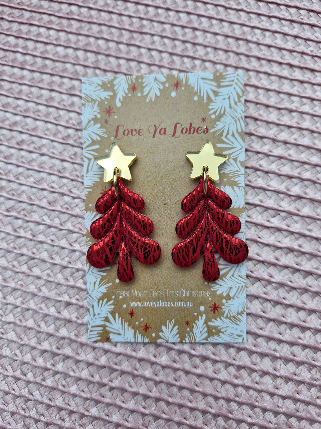 Small Foil Tree Dangles