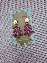 Load image into Gallery viewer, Small Foil Tree Dangles
