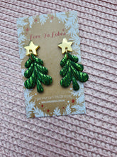 Load image into Gallery viewer, Small Foil Tree Dangles
