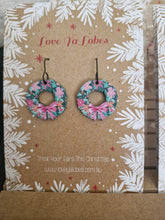 Load image into Gallery viewer, Statement Christmas Patterned Tree Dangles
