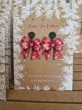 Load image into Gallery viewer, Statement Christmas Patterned Tree Dangles
